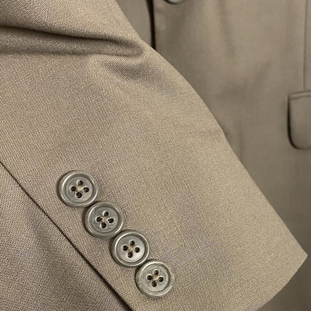 Brooks Brothers 43R Blazer 346 Solid Gray 2 Button Sport Coat Jacket Wool Career - Picture 3 of 8
